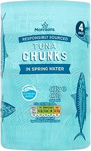 Morrisons Tuna Chunks In Spring Water, 4 x 145g|200