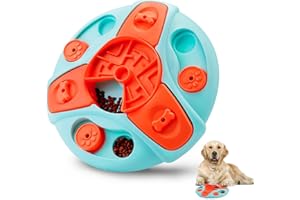 Pleasantsong Dog Puzzle Toy Slow Feeder, Interactive Dog Toys for Training, Dog Treat Dispenser Toy, Dog Enrichment Toy for Boredom, Improving IQ, Stimulating Brain