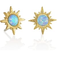 Namana Collana Opale Raggio Di Sole: Gioiello Placcato Oro 14K Con Ciondolo Luce - Idea Regalo