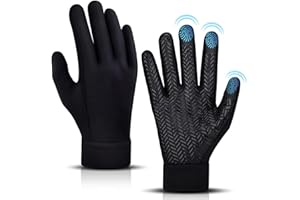 OKIDSO Gants d'hiver pour homme - Écran tactile - Gants de vélo : chauds - Gants d'hiver - Gants de sport pour sports de plein air - Course à pied - Moto - Noir - Taille M