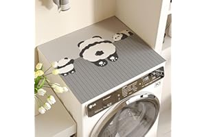 GoldeneAmeisen Waschmaschinen abdeckungen,Tabletop Waschmaschinen Auflage rutschfest,Trommel-Waschmaschinen Staubschutz,wasserbeständig,waschbar,rutschfeste Oberfläche,für KüHlschrank Waschmaschine