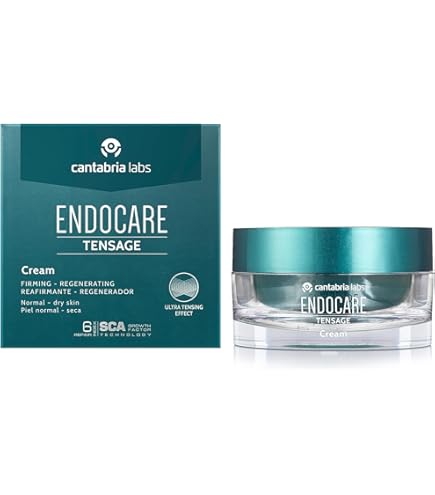Endocare Tensage Ampollas - Antiarrugas, Antiflacidez, Regeneradoras, Efecto Tensor Inmediato, con Ácido Hialurónico, para Todo Tipo de Pieles, 10 Unidades