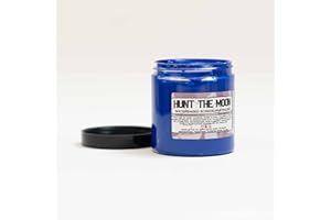 HUNT THE MOON Screen Printing Waterbased Ink for Fabric Paper & Card - 240ml - Midnight Blue