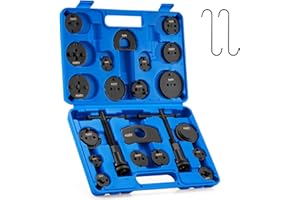Orion Motor Tech 24 Piezas Reposicionador de Pistones de Freno para Reparación de Frenos Herramientas para Reposicionar el Pistón de Freno al Camibar Discos Kit de Herramientas para Automóviles
