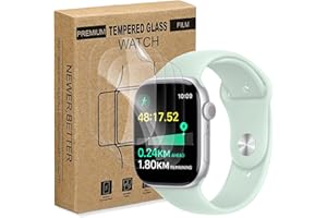 Sunyinice 4 Stück Displayschutz für Apple Watch Series 11 42mm Panzerglas, Schutz Glas Folie für Apple Watch Series 10/11 42mm Schutzfolie, Weich TPU HD Folie, Bruchsicher Kratzfest, Anti-Bläschen