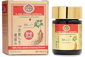 Naturando Ginseng Sigillo Oro Estratto Molle Tonico adattogeno ad Azione Antiaffaticamento - confezione da 50 gr Senza Glutine