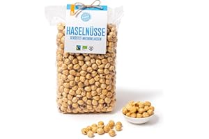 ‎PAKKA PAKKA Bio aromatische Premium Jumbo Fairtrade Haselnüsse nature, geröstet, 1kg, georgische Haselnusskerne, Öko & Fairtrade, direkt hergestellt und abgefüllt in Sugdidi Georgien, vegan, Nüsse, 1000g