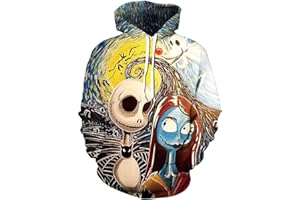 PADOLA Men's Hoodies 3D Print Jumpers with Pockets Long Sleeve Sweatshirt Halloween Christmas Sweatshirt Casual Streetwear Gifts