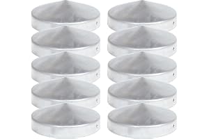 10 x pilostlock runt stål fuktförzinkad 81 mm diameter