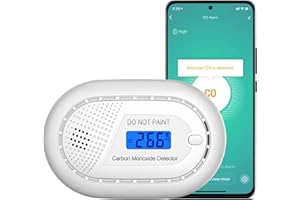 Aroha Smart Connect Detector de Monóxido de Carbono WiFi - Batería de 10 Años - Detector de CO - Smart Carbon Monoxide Detector, Smart Home