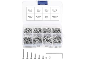 DONQL Tornillos de cabeza de paraguas de acero inoxidable, juego de tuercas y tuercas (540 unidades M2)