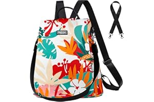 Fmeida Sac à Dos Sac a Main Femme Anti-vol Sac Cabaia Mini Imperméable Sac de Voyage en Nylon Sac Cabas 2 en 1 Sacs à Main Portés Épaule pour Fille École Collèges Shopping