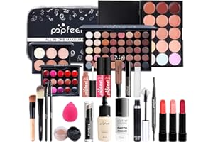 RoseFlower Trousse di Trucchi Set, Trucchi Donna Offerta Per Make Up Tavolozza Trucco Kit con Fard e Ombretti di Palette Professionali Completo Cosmetics da viaggio Per Donna & Bambina