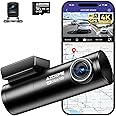 AZDOME 4K Dash Cam Front and Rear, WiFi GPS, Dual Car Camera, Mini Dashcam for Cars with 64GB SD Card, 24H Parking Mode, ADAS, Night Vision, WDR, 170° Wide Angle, G-Sensor, App Control, Max 256GB