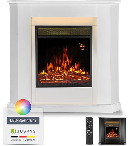 ArtiFlame Elektrokamin Toscana - 3D Flammeneffekt Mit Heizung 1800W