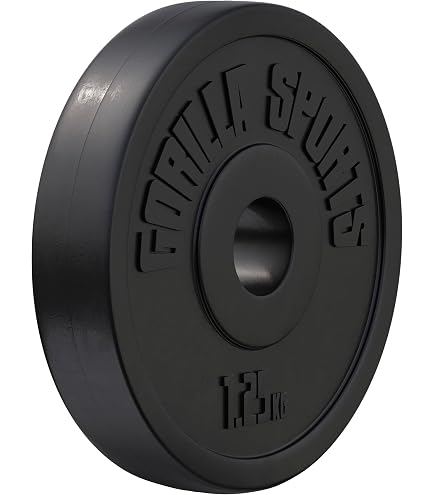 ENERGETICS Disco In Ghisa Per Bilanciere – Peso 15 Kg – Foro 30 Mm – Attrezzo Palestra Per Allenamento Forza A Casa