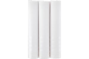 MANDITTIONS Large Cotton Handkerchiefs for Men – Soft Smooth 100% Cotton Hankies 3 Pack Gift Boxed – White, Coloured Edges, Borders, Pastel and Dark Shades – 45cm x 45 cm