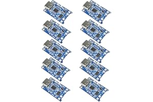 Hailege 10pcs Type-C USB 5V 1A 18650 Lithium Battery Charger Module Carte de Charge avec Double Fonctions de Protection