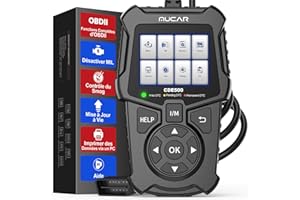 Valise Diagnostic Auto, MUCAR CDE500 OBDII/EOBD, Moteur Outils et Dépannage, Lecteur Code Moteur, Diagnostic Voiture Multimarque Français, Mise à Niveau MUCAR CDL20