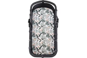 JYOKO Kids Sábana para Capazo de algodón, Ajustable con elástico para Moisés, Carrito de Bebé, Cochecito y Silla de Paseo (African Sunset)