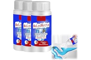 ASHOPFUN Leistungsstarkes Rohrbaggermittel, Waschbeckenabflussreiniger, Rohrbaggerpulver, Rohrbaggermittel, WC-Aktivsauerstoffmittel, tragbares Pulverreinigungswerkzeug, super Verstopfungsentferner,