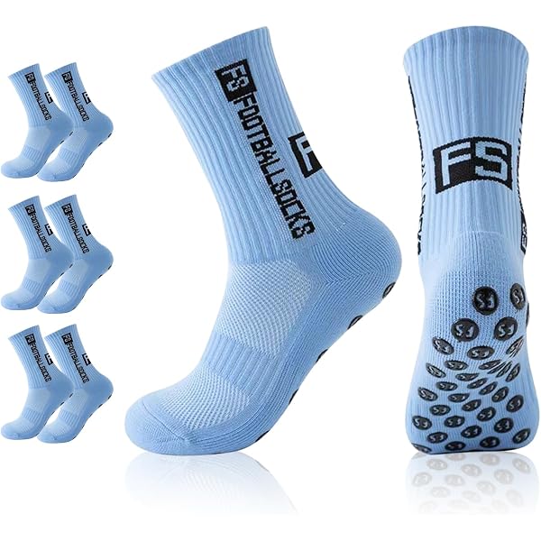 Calcetines Deportivos Antideslizantes Dee Plus | Suela Texturizada Para Fútbol, Yoga, Pilates | Unisex Tallas 38-46 | 11 Colores