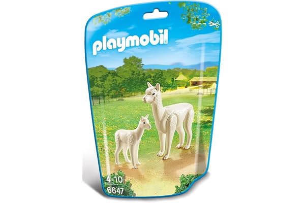 Playmobil - 6647 - Le Zoo -Alpaga Et Son Petit