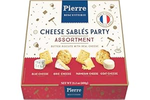 SATTIE Assorted Cheese Biscuits Multipacks - 600g Real Butter Biscuits with Parmesan, Brie, Blue & Goat Cheese Biscuit Box with Topline Card Great Birthday Gifts for Women, Christmas Snacks, Stocking Fillers