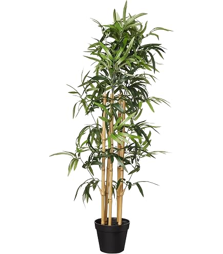 VidaXL Albero Di Bambù Artificiale Con Vaso - 80 Cm - 460 Foglie - Pianta Finta Per Casa E Ufficio