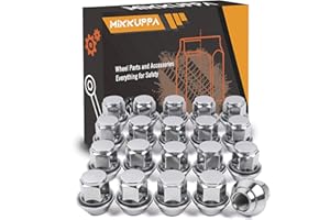 MIKKUPPA Tuercas de aleación M12 x 1.5 – Reemplazo hexagonal de 19 mm para Ford, fiesta, Kuga, ruedas de aleación (20 unidades, cromado)