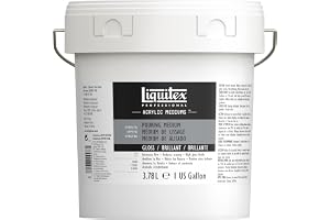 Liquitex 8870514 Vattning och hällande medium, vattentät, icke-gulnande, flexibel, ökar färgflödet - hällmedium för akrylfärger 3,78 liter hink