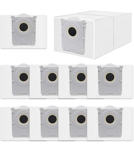 12 Sacs à Poussière T50 Compatibles Ecovacs - Grande Capacité 2,5L Pour X8, X9 Pro, T50, T80 Et Autres Modèles