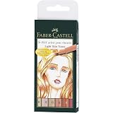 Faber-Castell PITT Artist Pen Brush Manga Set – 8 Stifte + A4 Skizzenblock