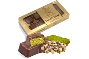 ZEGO Dubai Chocolate Cubes Box (8 Cubes in a Box) Jumaira Delight Kunafa with Pistachio Cream Filling – Luxurious Dubai Chocolate Cubes– Best Gifts for Kids, Family & Friend (Pack of 1)