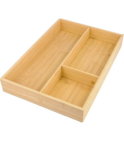 Porta Posate In Bambù Estensibile - Organizer Da Cassetto 5 Scomparti, Regolabile 33-55 Cm - Foto 4