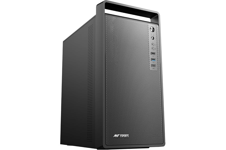 Amazon listing image: Ant Esports Si11 Value Series Mid-Tower Computer Case/Gaming Cabinet - Black