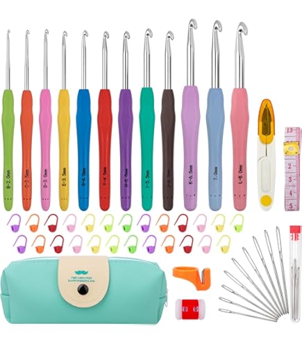 Tyqour 5 stuks verstelbare haakringen, vingers, metaal, kat, gehaakte ring, haken, accessoires, breilus, ring, doe-het-zelf kattenoren, breien, haakringen, voor quilten, knutselen, accessoires