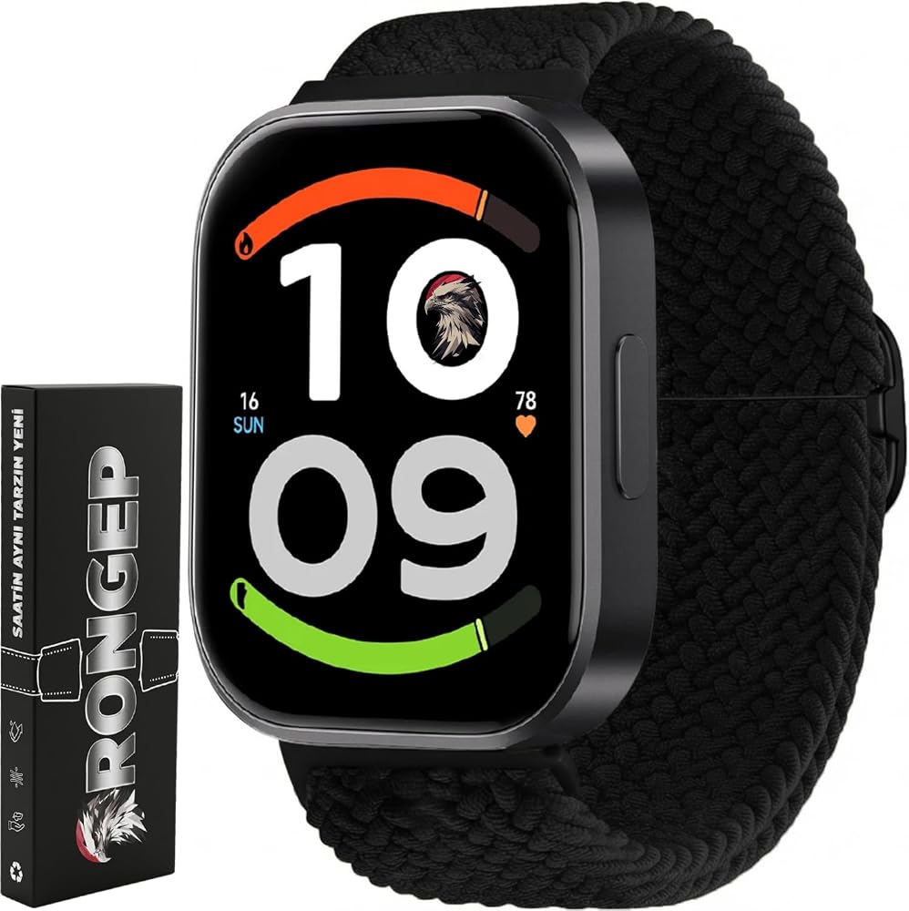 Rongep [Classical Loop] Xiaomi Redmi Watch 6/6 Active/6 Lite/5/4/Mi Band 10 Pro/9 Pro/8 Pro için Kordon Konforlu Band 10 Pro Kordon Terletmez Elastik Kumaş Redmi Watch 6 Active Kordonu