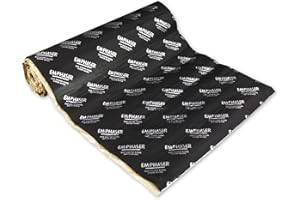 EMPHASER ESP-DM1 Self-Adhesive Aluminium Butyl Insulation Mat, Insulation Material for Anti Drone Noise Insulation and Sound Insulation for Cars/Motorhomes, 4.5 mm, 2000 x 460 mm, Pack of 1