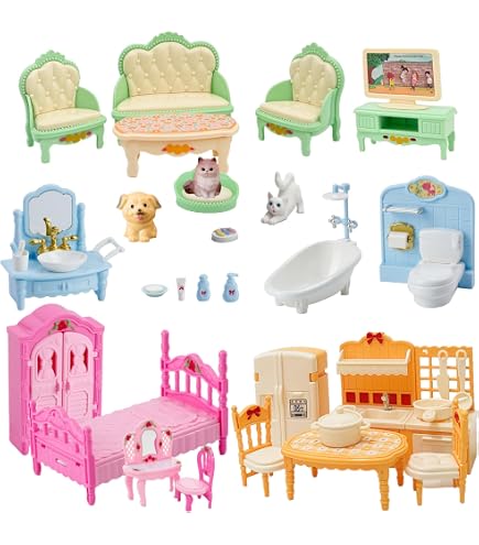 IKEA Huset Miniature Meubles De Poupée – Réplique Exacte Des Classiques IKEA – Set Chambre à Coucher 32 Cm