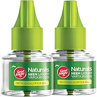 Good Knight Naturals, 2 Refills Neem Mosquito Repellent with Natural Active Ingredients - Safe for Kids and Adults