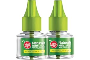 Good knight Naturals – Neem Mosquito Repellent Refills with 100% Natural Active Ingredients (Safe for Kids and Adults) | Pack