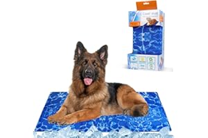 4-Pejiijar Alfombra Refrescante para Perro Gato Manta Refrigerante para Mascotas Auto Enfriamiento con Gel No Tóxico Colchon Frio para Animales Cama Refrigeración Perro en Verano 90 x 50 cm