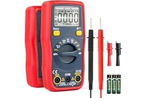 AstroAI 130B Multimetro Digitale a 4000 Conte, Polimetro Professionale, Voltmetro, Tester, Misuratore per Corrente CA/CC, Tensione CA/CC, Resistenza, Continuità e Diodi di Prova