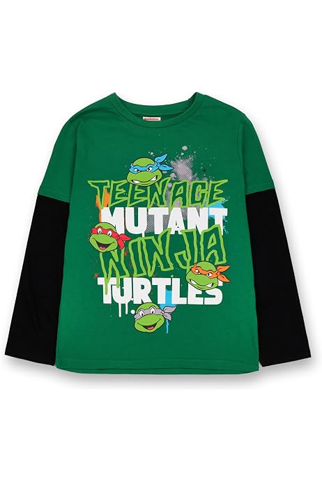 Sweat à Capuche Tortues Ninja Garçon - Officiel TMNT - Leonardo, Donatello, Raphael, Michelangelo