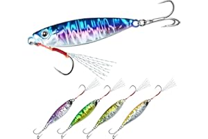 TRUSCEND Spinning Cucchiaino Colorato Esche da Pesca, Artificiali da Pesca per Trota Seppie Spigola Luccio, Pesca Accessori kit Pesca per Acqua Dolce e Salata, Regalo Pesca per Uomo