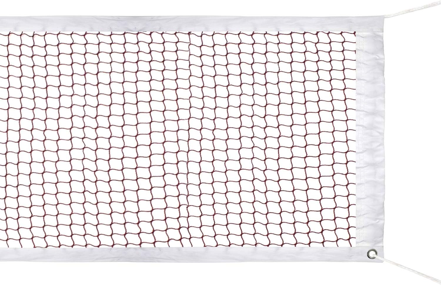 SIVENKE Red deportiva de nailon para interior y exterior, jardín, patio, 610 x 76 cm, color rojo (sin soporte)