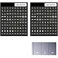 Big Bargain Store 200Pcs Light Switch Labels Icon, Light Switch and Power Outlet Stickers, Light Side Switch Panel Stickers, Easy Identification and Home Decor for Home Office School Public Places