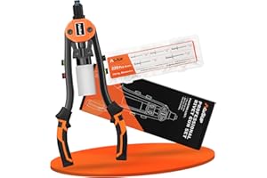 AojSup Rivet Gun Set, Pop Rivet Gun 220pcs Metal Rivets, Hand Riveter for 2.4 MM - 6.4 MM, Professional Rivet Gun Tool for Instrument Automotive Furniture Railway Elevator