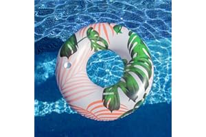 Misomo Bouée Gonflable Extra Grand avec Porte-Gobelet, Hamac Gonflable, Matelas pour Fête de Piscine, Jouets de Piscine, Lounge Piscine, Édition Beverly Hills